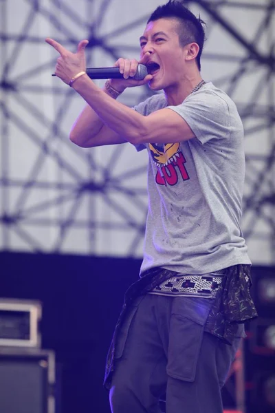 Cantante Pop Hong Kong Edison Chen Actúa Durante Festival Música — Foto de Stock