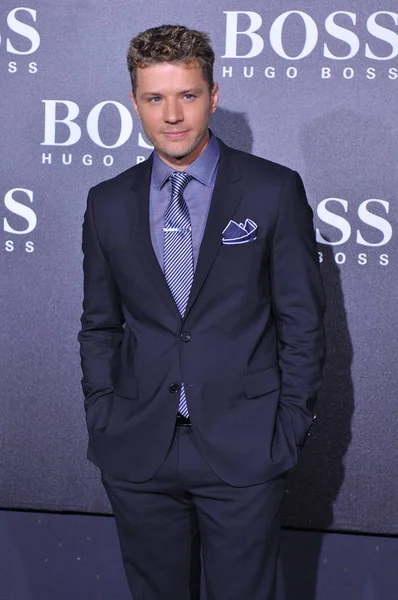 Actor Estadounidense Ryan Phillippe Posa Durante Desfile Hugo Boss Beijing — Foto de Stock