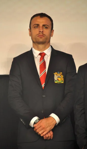 Dimitar Berbatov Manchester United Jest Zdjęciu Podczas Działania Promocyjne Posiadaniu — Zdjęcie stockowe