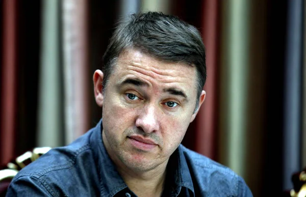 Retired Scottish Professional Snooker Player Stephen Hendry Attends Press Conference — Stock Photo, Image