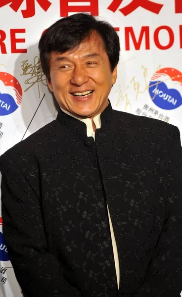 Jackie Chan Actor File Hong Kong Fotografiado Durante Una Ceremonia —  Fotos de Stock