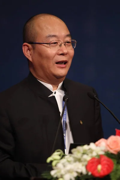 Liou Donghua Prezident Časopisu China Podnikatel Magazín Výkonný Prezident Čínského — Stock fotografie