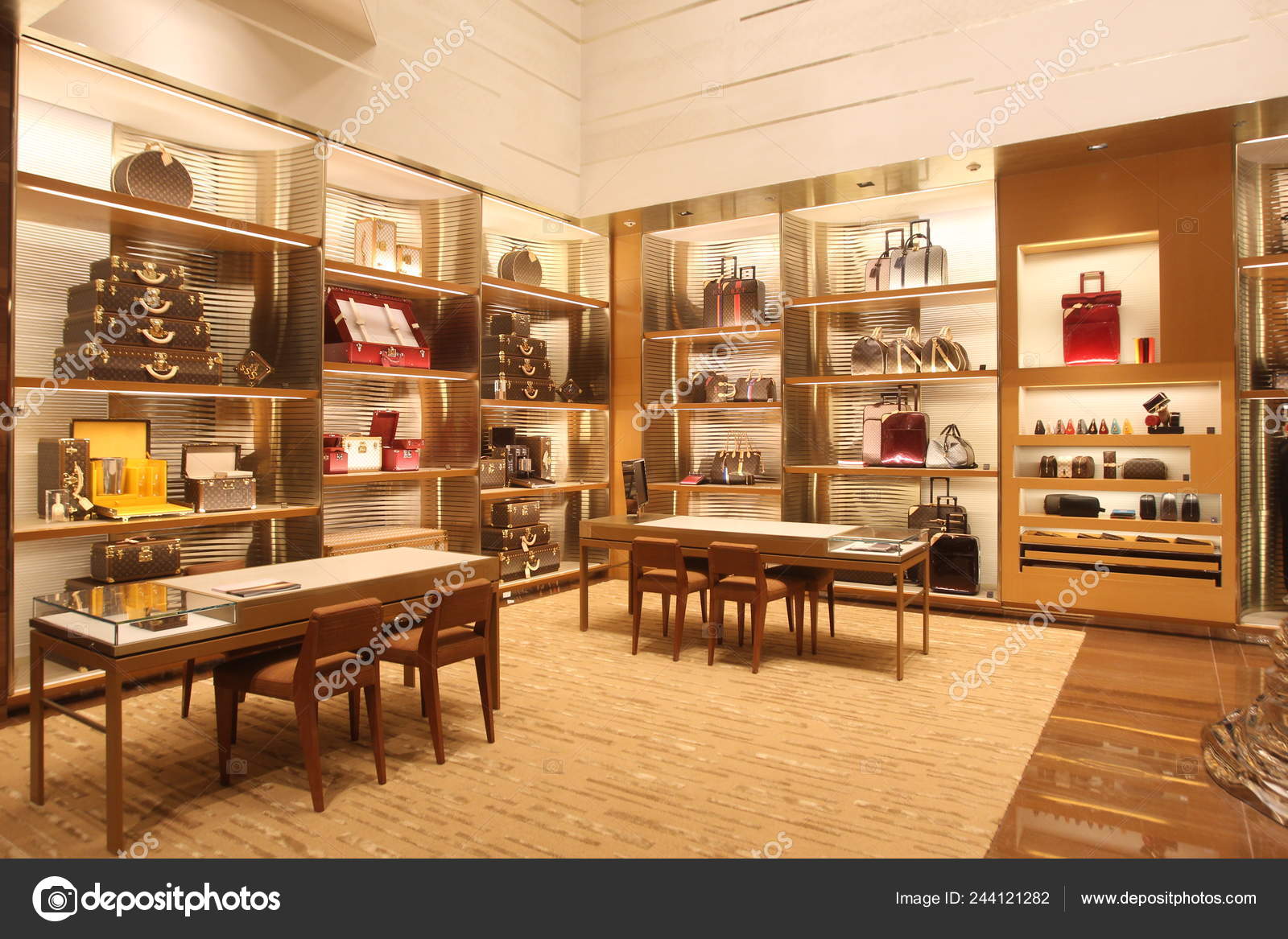 View New Flagship Store Louis Vuitton Including Exhibits Louis Vuitton –  Stock Editorial Photo © ChinaImages #244121282