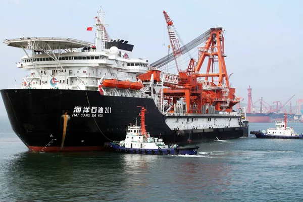 Das Neu Gebaute Tiefwasser Pipelineschiff Hai Yang Shi You 201 — Stockfoto