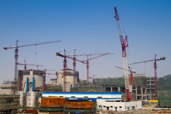 Fangjiashan Kärnkraftverk Uppbyggnad Östra Chinas Zhejiang Provinsen April 2011 — Stockfoto