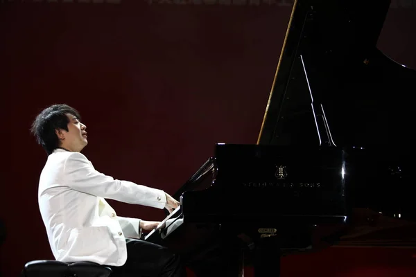 Pianista Chino Lang Lang Realiza Durante Concierto Para Celebrar Aniversario — Foto de Stock