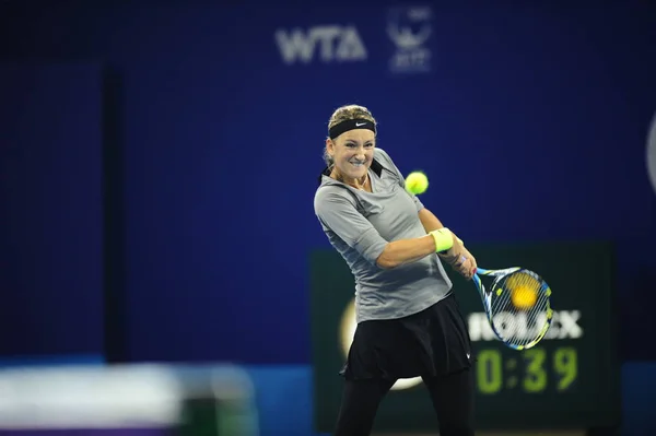 Victoria Azarenka Della Bielorussia Torna Colpo Contro Maria Sharapova Della — Foto Stock