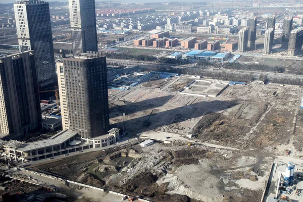 Plik Widok Niezagospodarowanej Działki Nantong Miasta Wschód Chinas Prowincji Jiangsu — Zdjęcie stockowe