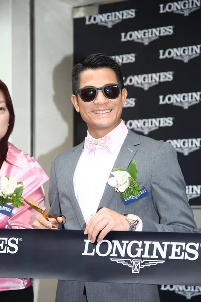 Aaron Kwok Chanteur Acteur Hong Kong Pose Lors Cérémonie Ouverture — Photo