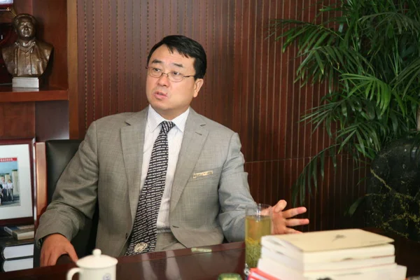 Wang Lijun Następnie Dyrektor Chongqing Public Security Bureau Vice Mayor — Zdjęcie stockowe