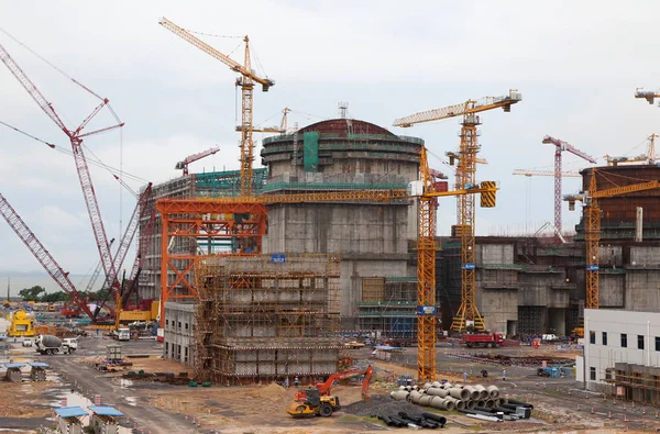 Central Nuclear Fangchenggang Está Construcción Aldea Hongsha Condado Guangpo Ciudad — Foto de Stock