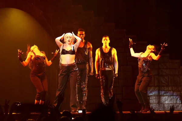 Chanteuse Américaine Lady Gaga Produit Lors Concert Born Way Ball — Photo