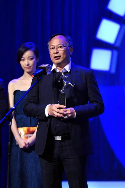 Гонконг Директора Джонні Взяла Участь Церемонії Китайський Фільм Медіа Нагороду — стокове фото