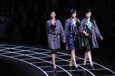 Giorgio Armani One Night Only in Beijing fashion show at the 798 Art Zone in Beijing, China, 31 May 2012. clipart