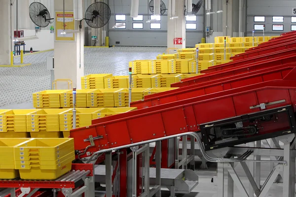 Des Colis Essai Sont Vus Lors Test Nouveau Dhl North — Photo