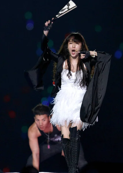 Cantante Actriz Surcoreana Lee Jung Hyun Actúa Gala Inaugural Del —  Fotos de Stock