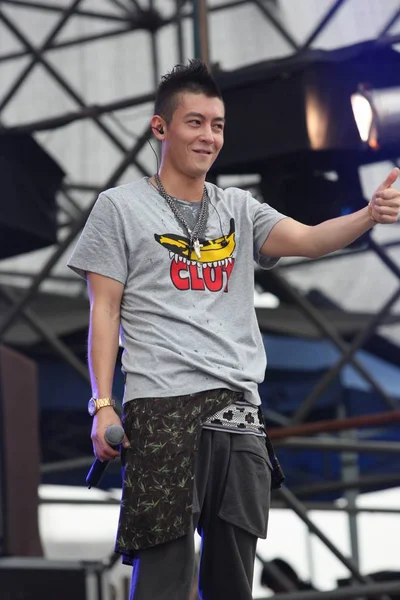 Cantor Pop Hong Kong Edison Chen Apresenta Durante Festival Música — Fotografia de Stock