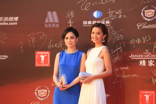 Gillian Chung Vänster Och Charlene Choi Hong Kong Kvinnlig Duo — Stockfoto