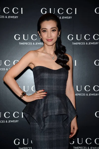 Actriz China Bingbing Posa Durante Desfile Moda Otoño Invierno Gucci — Foto de Stock