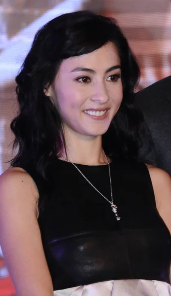 香港女優セシリア チャンは 中国での危険な関係の映画の記者会見に臨んだ 2012 — ストック写真