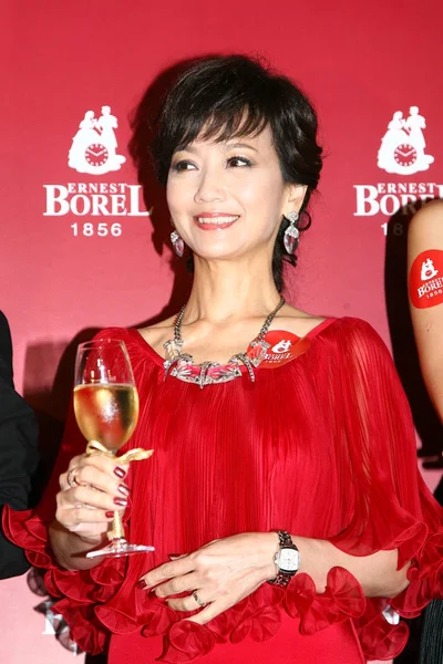 Aktris Hong Kong Angie Chiu Tampil Pada Sebuah Acara Promosional — Stok Foto