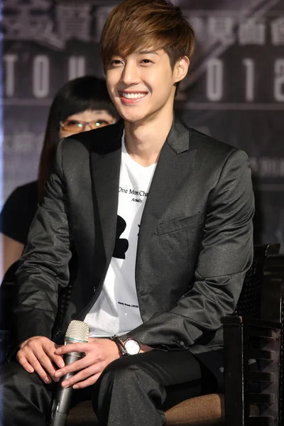 South Korean Singer Kim Hyun Joong Pictured Fan Meeting Taipei — Stock Photo, Image