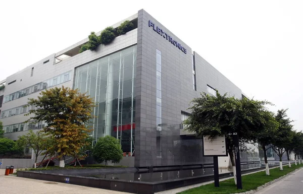 Vista Dos Edifícios Escritórios Fortune 500 Company Flextronics Chengdu Tech — Fotografia de Stock