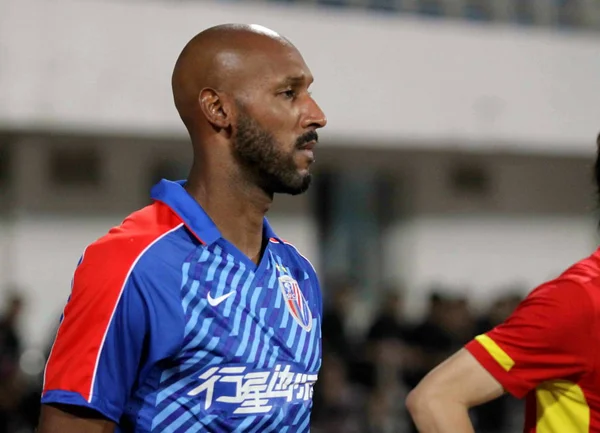 Nicolas Anelka Shanghai Shenhua Walks Court Chinese Cup Match Changchun — Stock Photo, Image