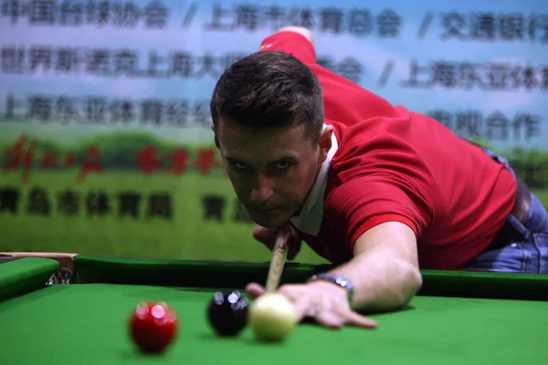 Ngiliz Snooker Oyuncu Mark Selby Qingdao Doğu Chinas Shandong Eyaleti — Stok fotoğraf