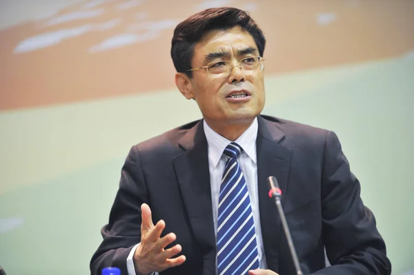 Shu Yinbiao Viceprezident Státního Gridu Hovoří Během Fóra Americko Čínské — Stock fotografie