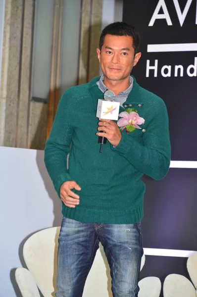 Cantor Ator Hong Kong Louis Koo Participa Uma Cerimônia Impressão — Fotografia de Stock