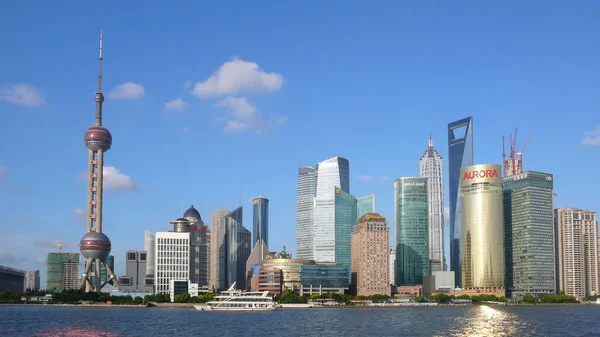 File View Lujiazui Financial Trading Zone Shanghai China July 2012 — стоковое фото