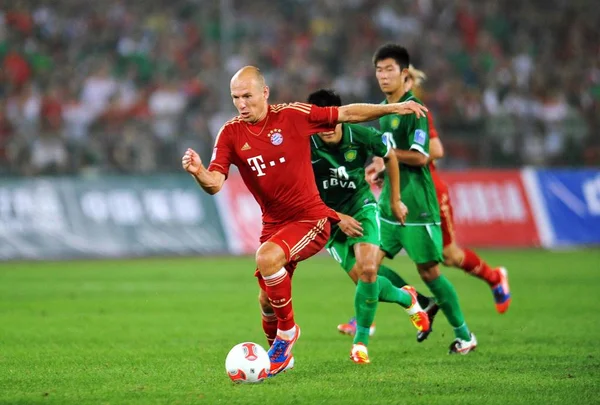 Arjen Robben Bayern Munich Controls Ball Friendly Match Beijing Guoan — Stock Photo, Image
