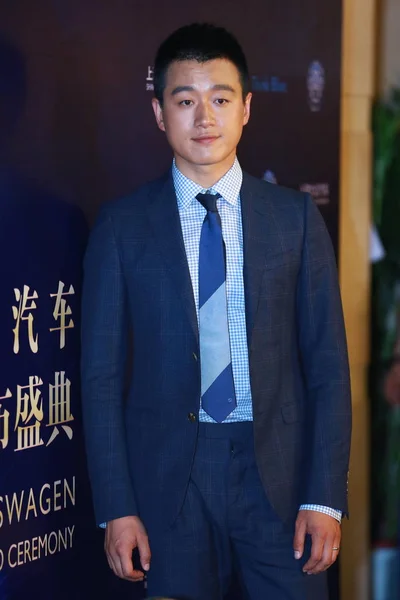 Actor Chino Tong Dawei Asiste Ceremonia Lanzamiento Del Premio Huading — Foto de Stock