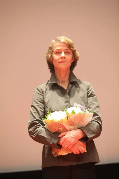 Actriz Británica Charlotte Rampling Posa Conferencia Prensa Película Anna Durante —  Fotos de Stock