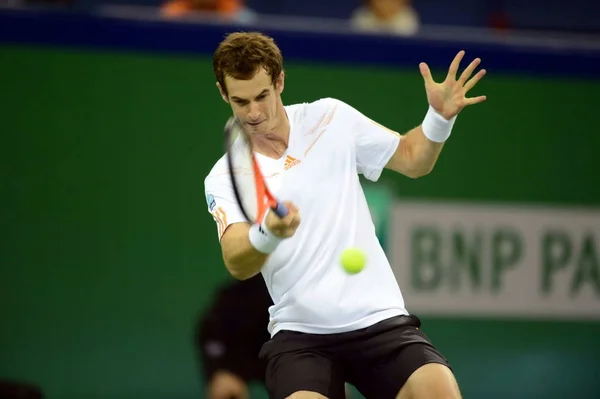 Andy Murray Gran Bretaña Devuelve Una Oportunidad Contra Radek Stepanek — Foto de Stock