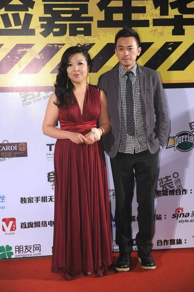 Actor Chino Wang Xunbin Posa Mientras Llega Alfombra Roja Ceremonia — Foto de Stock