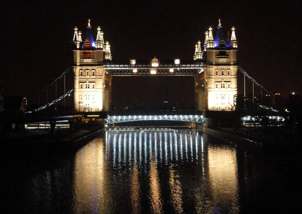 Ночной Вид Клонированный Лондонский Мост Городе Сучжоу Провинция Цзянсу Июля — стоковое фото