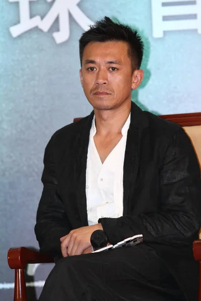Der Chinesische Schauspieler Wang Xuebing Nimmt Einer Pressekonferenz Zum Film — Stockfoto
