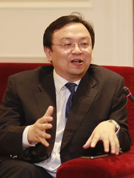 Wang Chuanfu President Byd Avbildas Årsdagen Ceremonin Yunnan Investment Group — Stockfoto