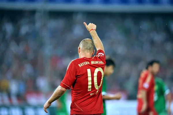 Arjen Robben Bayern Munich Pictured Friendly Match Beijing Guoan Beijing — Stock Photo, Image