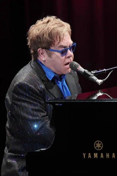 Brittiska Sångaren Elton John Utför Sin Konsert Taipei Taiwan December — Stockfoto