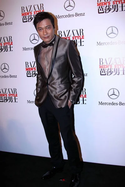 Hong Kong Singer Actor Gallen Poses Arrives Award Ceremony Bazaar — Stock Photo, Image