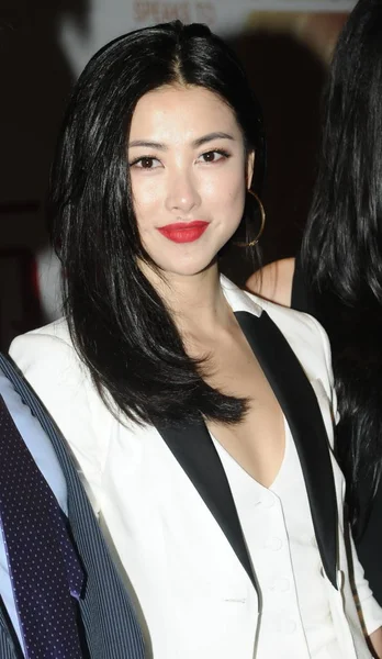 Chińska Aktorka Zhu Zhu Dziewczyna Juventus Właściciela Lapo Elkann Uczestniczy — Zdjęcie stockowe