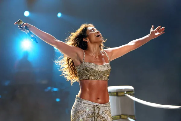 Ηπα Τραγουδίστρια Jennifer Lopez Εκτελεί Μια Συναυλία Από Την World — Φωτογραφία Αρχείου