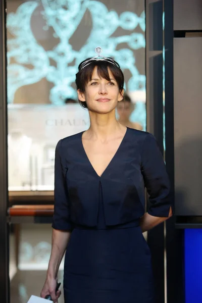 Actrice Française Sophie Marceau Assiste Cérémonie Ouverture Bijouterie Chaumet Ifc — Photo