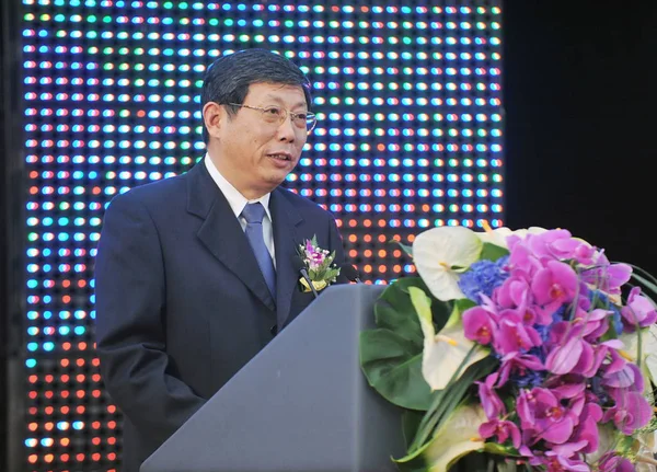 Chinese Executive Vice Mayor Shanghai Yang Xiong Gives Speech World — Stock Photo, Image