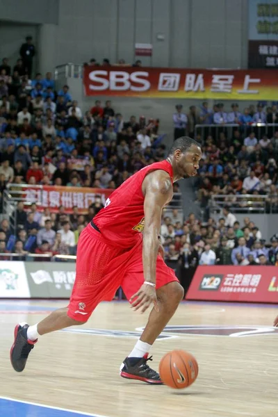 Tracy Mcgrady Qingdao Kartal Sürüyordu Fujian Mersin Ilk Tur Maçında — Stok fotoğraf