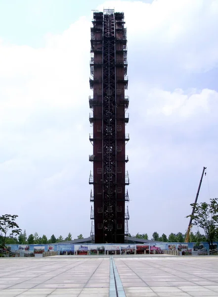 Maior Roda Gigante Sem Porta Voz Mundo Está Construção Cidade — Fotografia de Stock