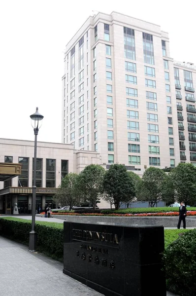 File Pohled Poloostrov Hotel Šanghaji Čína Listopad 2011 — Stock fotografie